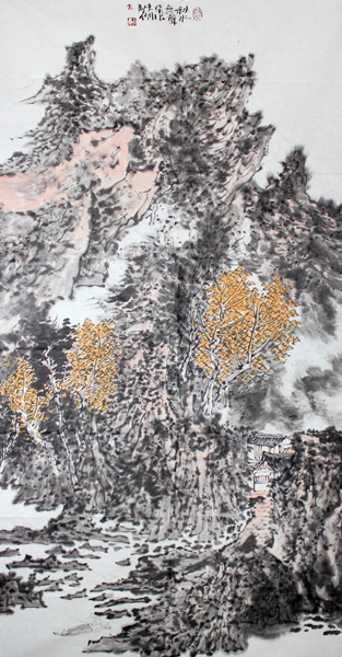 山水画中蕴含的空灵意境——成功美术馆签约画家祝夫刚作