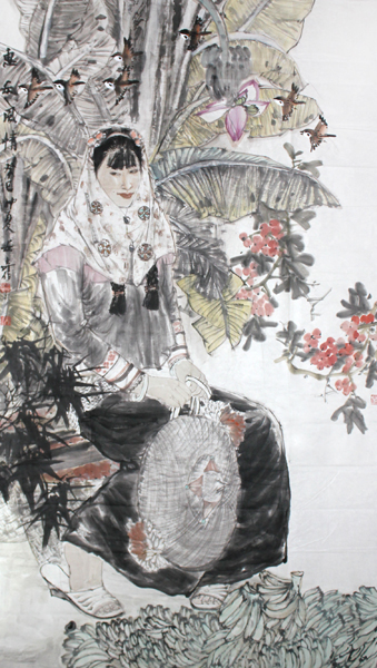 写意人物画——成功美术馆签约画家安奇作品欣赏