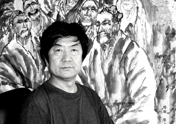 写意人物画家冯国伟将参加“九色甘南香巴拉”全国书画名