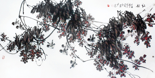 2013中国当代最具学术价值和收藏潜力花鸟画家——尹洁