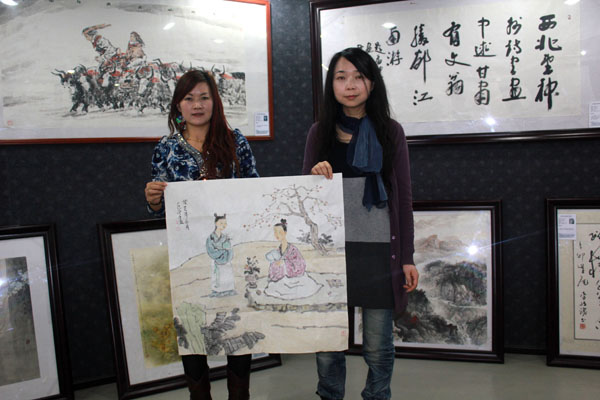 “丘宁画家日”妙笔生辉