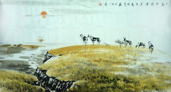 画里画外高原情——“年度人物画家”周国军作品赏析