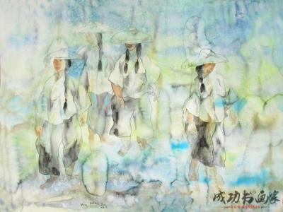 水彩画家吴明珠参加“九味国香·书画巨擘丝绸之路深度采