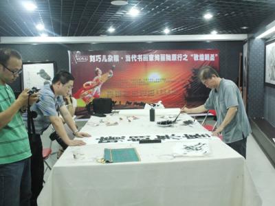 当代书画家绚丽陇原行“敦煌朝圣”笔会之湖南书协副主席