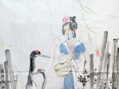 冷珍：精致细腻的笔触绘制幽雅婉约的女性形象