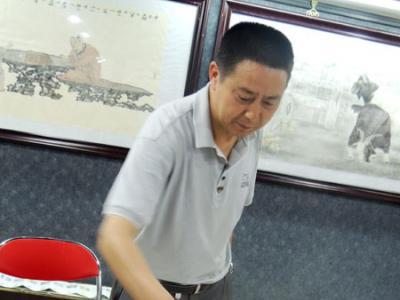 安奇笔会现场绘制精美荷花