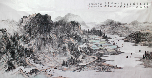 签约画家张锁诚山水作品赏析