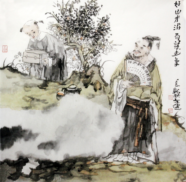 婉约清雅说人文——郭东健的人物画