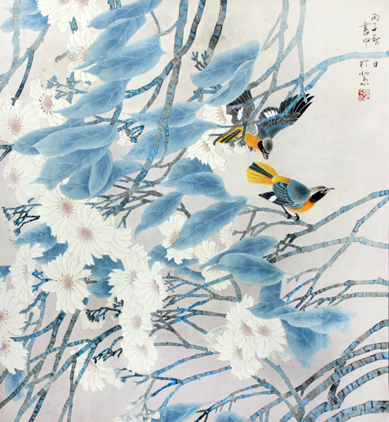 纯净明丽绘自然世界——傅书中工笔花鸟赏析