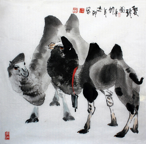 大漠驼铃伴君行——杨志印国画艺术简评
