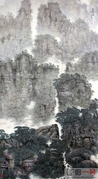 成功美术馆刘岳琥山水画欣赏