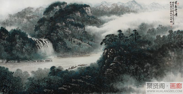 王信聪山水画作欣赏