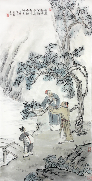 淡墨风情笔意浓——张谷良人物画赏析