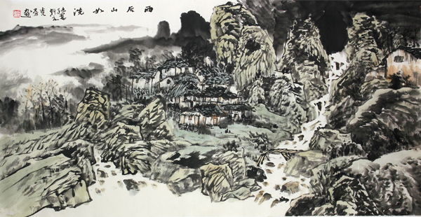 　             秀致淳朴 浑厚苍茫——俞克勇山水作欣赏