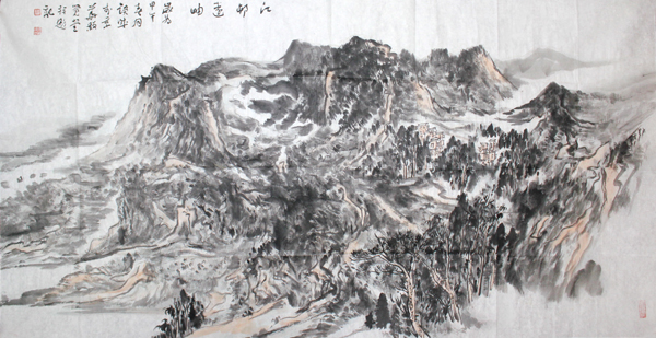 重视线条传统书写山水新意——简评张锁诚山水画艺术