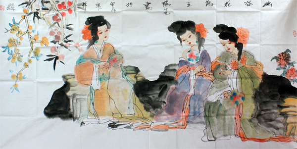 婉约之姿 楚楚动人——阳小毛人物画欣赏