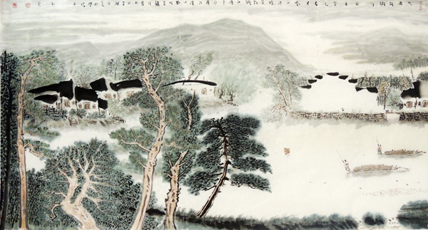 色彩与水墨的山水空间——刘正洪国画作品