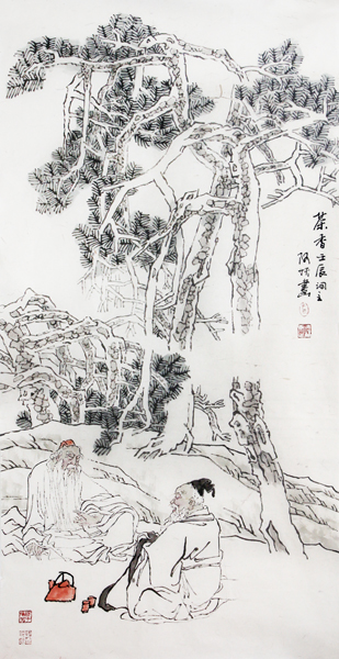 线条多变描绘万千造型——左德福人物画欣赏