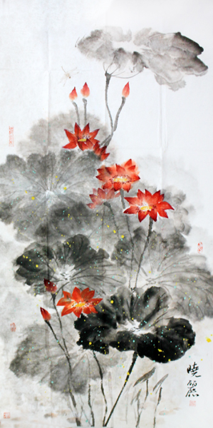 浮香绕曲岸 圆影覆华池——徐晓丽笔下的墨色荷花