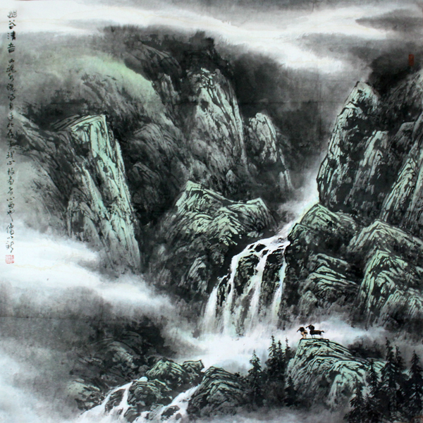 山水画家傅以新画作将在《当代书画家》刊登