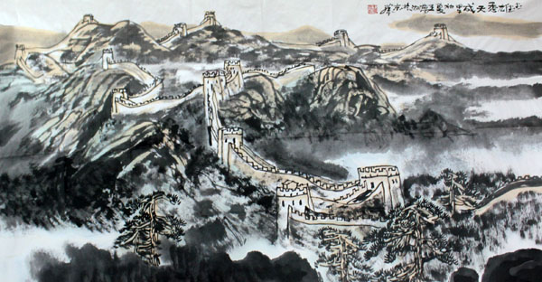 浓墨重彩绘山海关雄风——中国画学会理事王梦湖画作欣赏