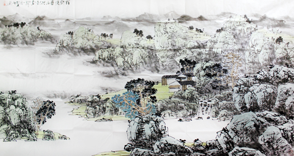 墨笔挥写锦绣山水——李晓东国画欣赏