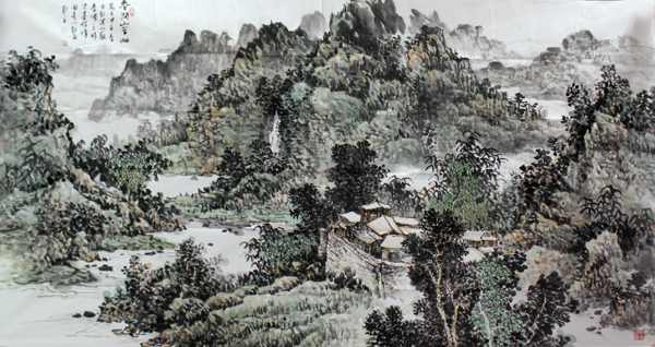 师出古法 墨彩分明——山水画家张阁亮作品简析