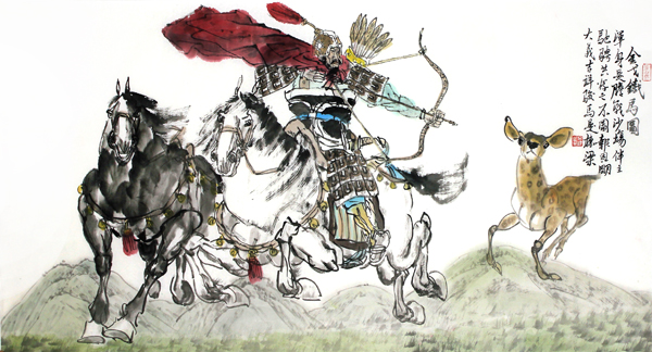 军旅画家柴京津最新作品欣赏