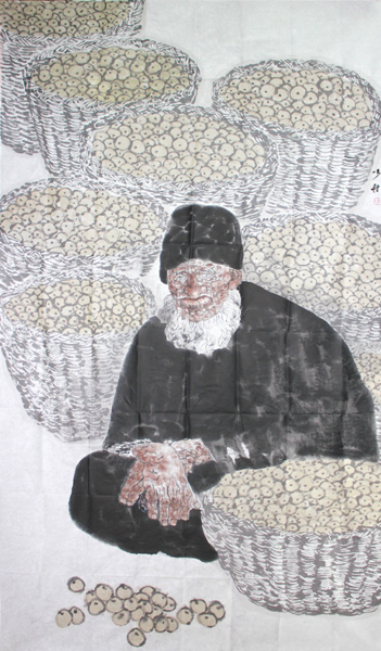 军旅画家陈少林人物画作欣赏