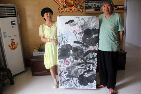 成功美术馆副馆长拜访陕西花鸟画家樊昌哲