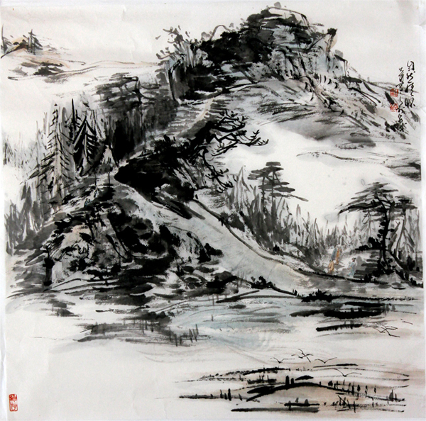 自然情怀 意境辽远——成功美术馆网拍冯允甫山水画欣赏