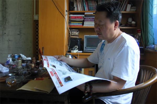 成功美术馆副馆长拜访陕西美协理事王宽先生