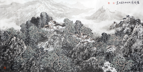 笔墨厚重绘丘壑——成功美术馆网（微）拍第四期安忠作品