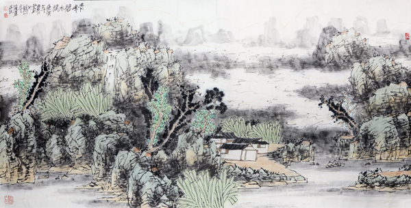 清新笔墨 诗意山水——成功美术馆网（微）拍第四期李晓