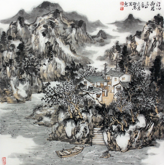 笔墨苍润 浑厚华滋——画家杜愚山水画欣赏