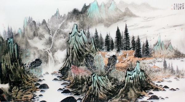 笔墨尽展高山奇岭——签约画家刘国恩
