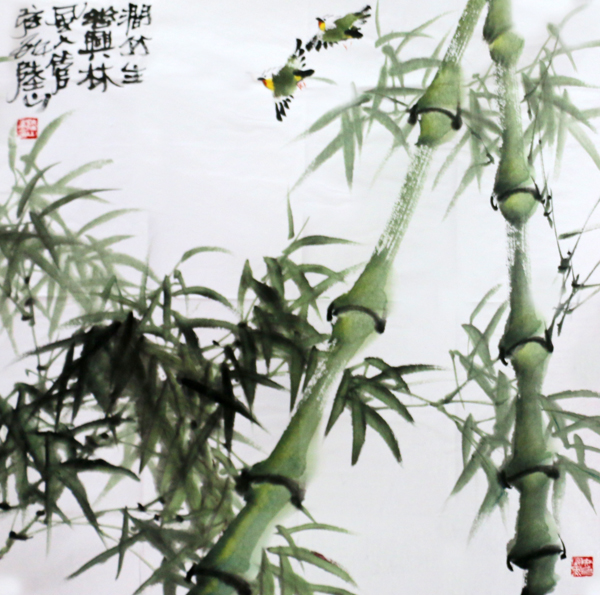 清新淡雅显真情——陆山画作欣赏