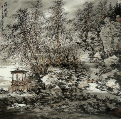 蓊郁灵动  以书入画——顾晓东山水画作品