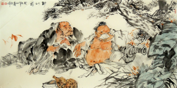 笔墨中的生活语言——温海峰人物画欣赏