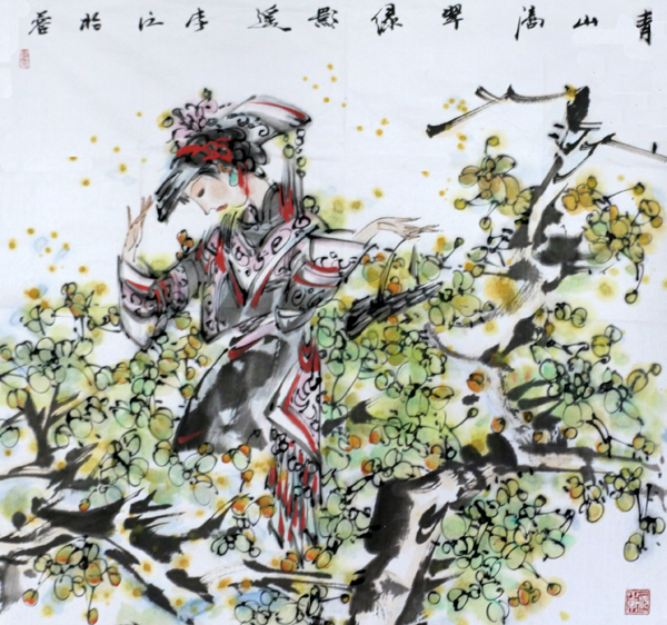 四川美协理事李江画作欣赏