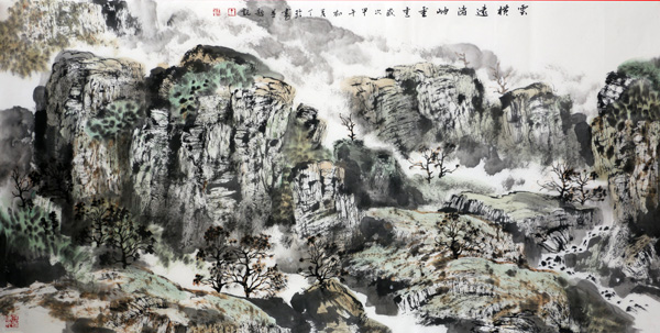 横云远清 神游万古——丁玲玲画作欣赏
