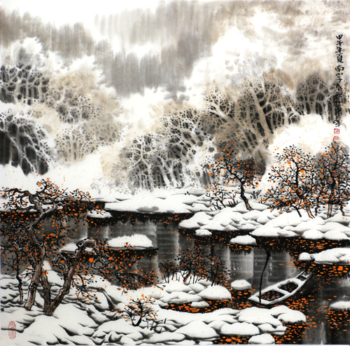冰雪情怀——山水画家赵春秋作品欣赏