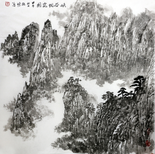 董振怀最新国画山水欣赏