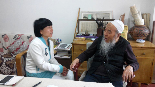 成功美术馆副馆长拜访著名书画家马西园先生