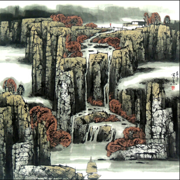 成功书画网（微）拍第九期郝立辛画作
