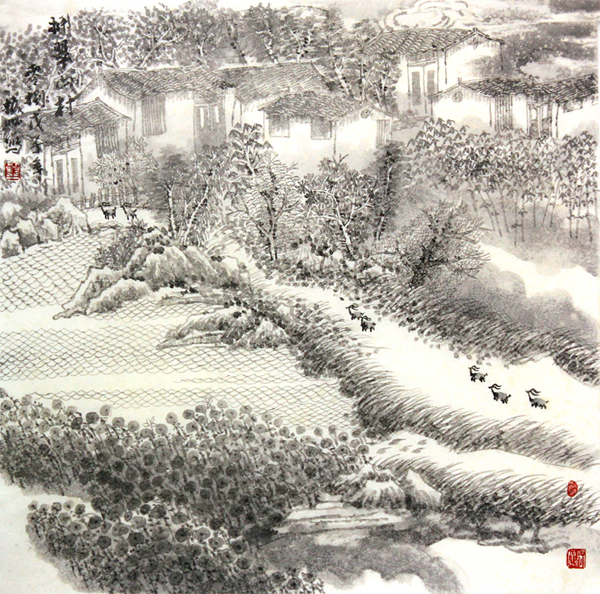 成功美术馆网（微）拍第九期董振怀山水作品赏析