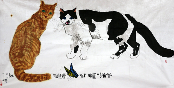 耿起峰教授画作寄至将参加成功书画网（微）拍