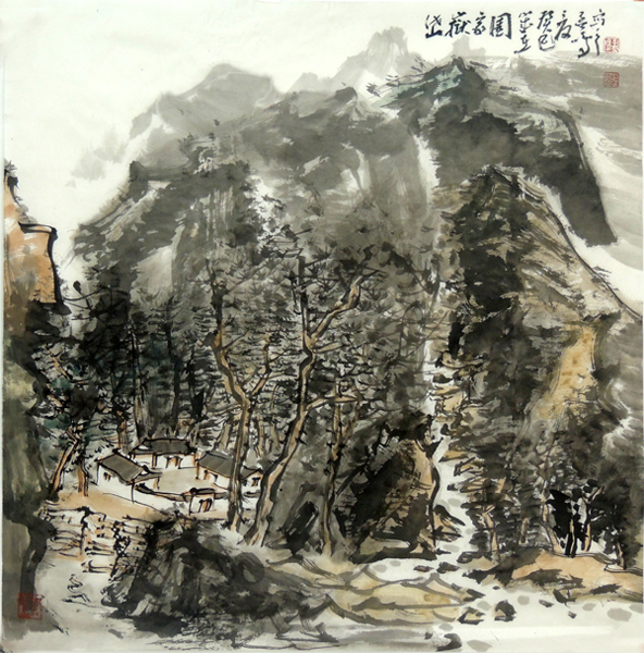 成功书画网（微）拍第十期孟鸣画作欣赏