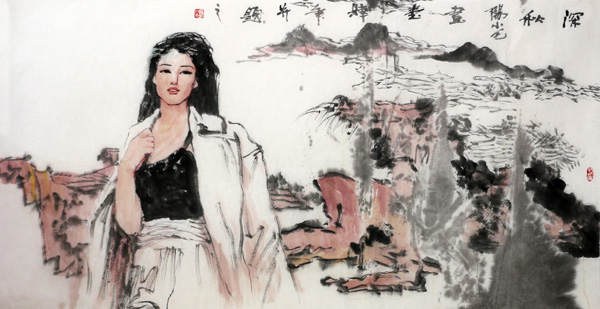 风姿绰约显柔情——阳小毛画作欣赏