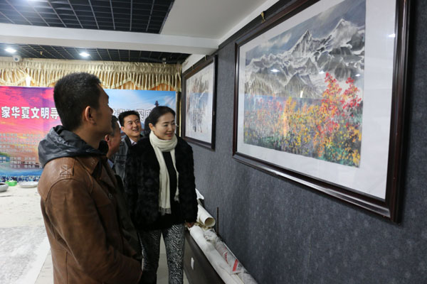 四川美协名誉主席钱来忠画作18日在成功美术馆专厅展出